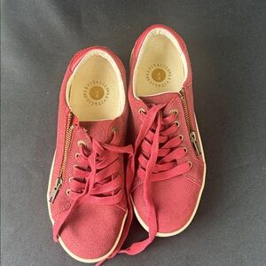 Waco Revitalign Wrigley Orthotic Suede Sneakers "Rosewood Shimmer" Women's 6.5D